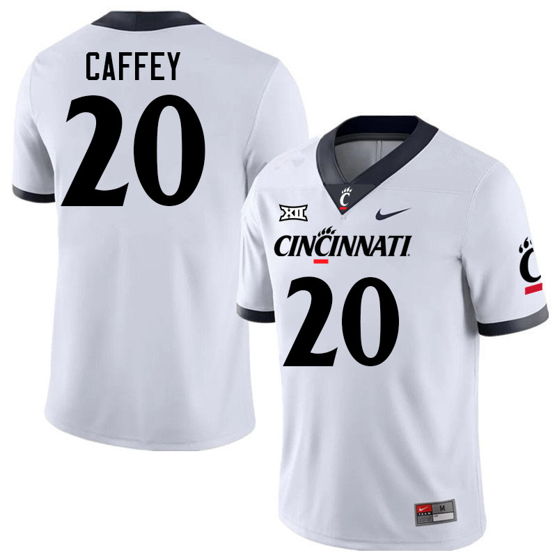 Cincinnati Bearcats #20 Jakorion Caffey College Football Jerseys Stitched-White